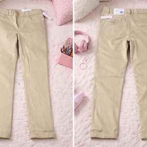 IZOD Approved Schoolwear Khaki Pants – Size 7 Regular Stretch Skinny Fit New